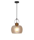 Ver imagem 2 de Pendente Cor Bronze, Dinâmica, 22.5×30cm, Cobre e Vidro, Soquete E27, Bivolt