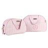 Conjunto Bolsa Maternidade Rosa Tricot Letra K Grão de Gente - 1