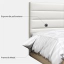 Ver imagem 6 de Cabeceira Quarto Solteiro 90Cm Branco D'Monegatto