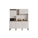 Ver imagem 2 de Armário de Cozinha 6 Portas 2 Gavetas New Topázio Salleto Branco