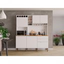 Ver imagem 4 de Armário de Cozinha 6 Portas 2 Gavetas New Topázio Salleto Branco