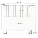 Ver imagem 3 de Cabeceira Cama Box King Namur 195 Cm Suede Azul Marinho - MV Estofados Shop