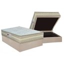 Ver imagem 1 de Cama Box Baú Casal: Colchão Ortopédico Paropas Ag65 Master Clean + Base Crc Suede Clean (138x188)
