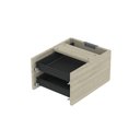 Ver imagem 5 de Gaveteiro Aéreo GA02G P15 2 Gavetas MDP para Mesa Escritório Castanheira Natural Pandin Móveis