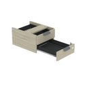 Ver imagem 6 de Gaveteiro Aéreo GA02G P15 2 Gavetas MDP para Mesa Escritório Castanheira Natural Pandin Móveis