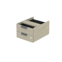 Ver imagem 4 de Gaveteiro Aéreo GA02G P15 2 Gavetas MDP para Mesa Escritório Castanheira Natural Pandin Móveis