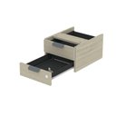 Ver imagem 2 de Gaveteiro Aéreo GA02G P15 2 Gavetas MDP para Mesa Escritório Castanheira Natural Pandin Móveis