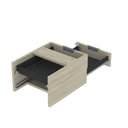 Ver imagem 3 de Gaveteiro Aéreo GA02G P15 2 Gavetas MDP para Mesa Escritório Castanheira Natural Pandin Móveis