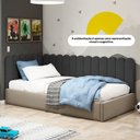 Ver imagem 6 de Painel Cabeceira Cama Box Casal Queen Size Lana 160cm Linho Cinza - Desk Design