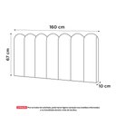 Ver mais imagens de Painel Cabeceira Cama Box Casal Queen Size Lana 160cm Linho Cinza - Desk Design