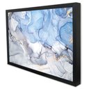 Ver imagem 3 de Quadro Decorativo Abstrato Mármore Azul Maya em Moldura Caixa Tacolado Moldura Trad 1cm Branca com V
