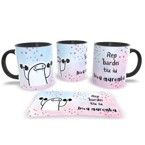 Canecas Preta de Porcelana Personalizadas Profissões Academia