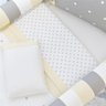 Kit Berço Tricot Poá Amarelo 10 Pçs Grão de Gente - 14