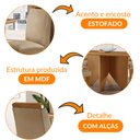 Ver imagem 6 de Mesa de Jantar Evora 120cm Mdf Canto Copo e com 4 Cadeiras Athenas