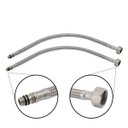 Ver imagem 2 de Engate Rabicho 80 cm Kit 8 Uni Par Mangueira Monocomando Misturador Flexivel Torneira Agua Fria Quen