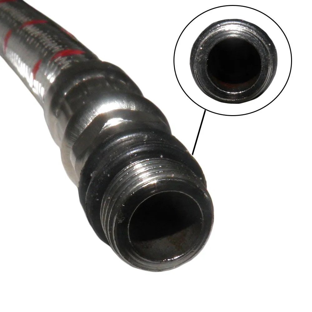 Engate Rabicho 80 cm Kit 8 Uni Par Mangueira Monocomando Misturador Flexivel Torneira Agua Fria Quen - 5