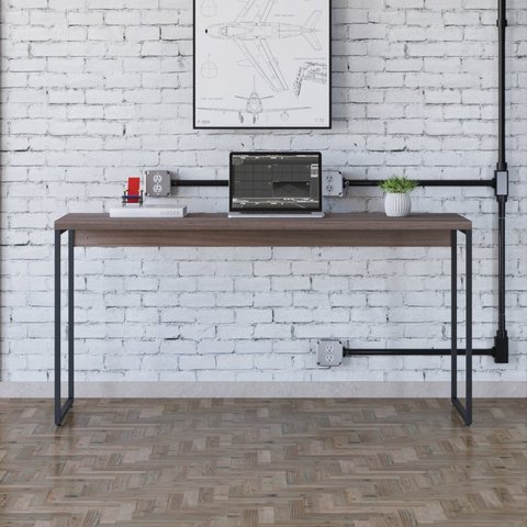 Mesa de Escritório Studio 150 cm Yescasa Marrom/Nogal