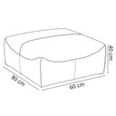 Ver imagem 6 de Puff Decorativo para Sala de Estar Living 60cm Benassi L06 Couro Marrom Café - Lyam Decor
