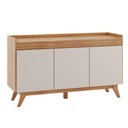 Ver imagem 2 de Aparador Buffet Moderno Vieiro Ibiza Compacto 3 Portas