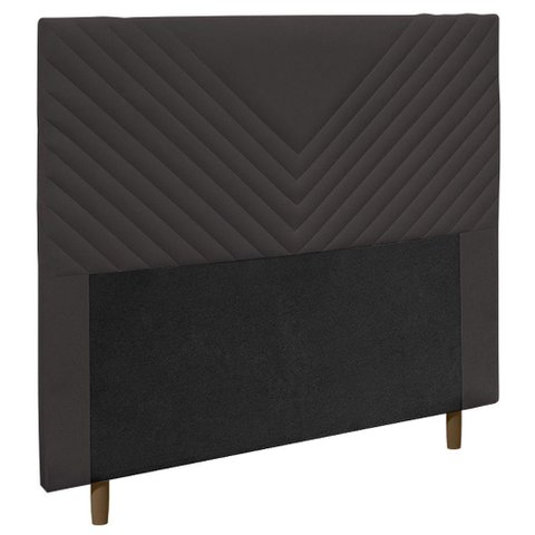 Cabeceira Cama Box Casal Viena 140cm Veludo Marrom