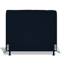 Ver imagem 1 de Cabeceira Estofada Topázio 160 cm Para Cama Box Quarto Queen Size Luxo Suede Azul Marinho