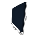 Ver imagem 2 de Cabeceira Estofada Topázio 160 cm Para Cama Box Quarto Queen Size Luxo Suede Azul Marinho