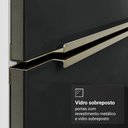 Ver imagem 6 de Porta-geladeira 83 Cm 1 Porta Basculante Preto/branco/preto Lux Madesa