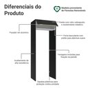 Ver imagem 3 de Porta-geladeira 83 Cm 1 Porta Basculante Preto/branco/preto Lux Madesa