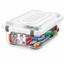 Ver imagem 1 de Caixa Organizadora Top Stock 8,6L Plástica Retangular com Tampa Transparente Sanremo