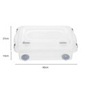 Ver imagem 5 de Caixa Organizadora Top Stock 8,6L Plástica Retangular com Tampa Transparente Sanremo