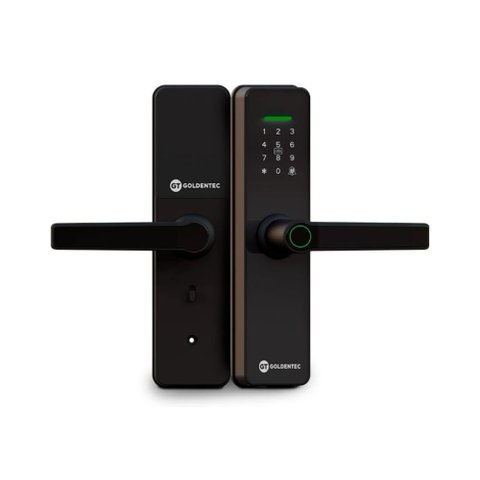 Fechadura Eletrônica Gt Smart - 5 Formas de Desbloqueio - até 100 Digitais - Instalação