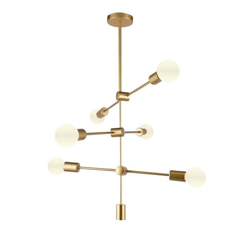 Lustre Pendente Orluce Edison II OR1188 Dourado E27 Bivolt