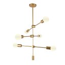 Ver imagem 1 de Lustre Pendente Orluce Edison II OR1188 Dourado E27 Bivolt