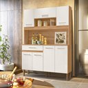 Ver imagem 1 de Cozinha Compacta Magazin 120cm Freijó Off White Nicioli