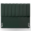 Ver imagem 4 de Kit Cabeceira Cama Box Casal 140 Cm Calçadeira Recamier Baú Dália W01 Linho Verde Musgo - Lyam