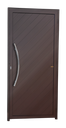 Ver imagem 1 de Porta Alumínio Lambril Savana c/Puxador e.Marrom Corten 90 Brimak