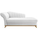 Ver imagem 2 de Kit Diva Recamier Vanessa 160cm Lado Direito e 02 Poltronas Laura Suede - ADJ Decor RECAMIER DIVÃ SO