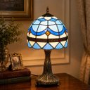 Ver imagem 2 de Abajur Decorativo Tiffany Azul a:38 L:20
