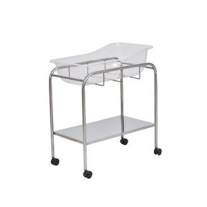 Berço com Cesto Acrílico Estrutura em Aço Inox .