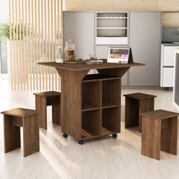 Mesa Annie de Jantar Cor Castanho - 1