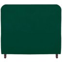 Ver imagem 5 de Cabeceira Casal Estofada para Cama Box Lizza Veludo Cor Verde Esmeralda