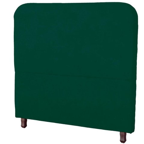 Cabeceira Casal Estofada para Cama Box Lizza Veludo Cor Verde Esmeralda