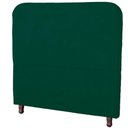 Ver imagem 1 de Cabeceira Casal Estofada para Cama Box Lizza Veludo Cor Verde Esmeralda