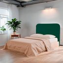 Ver imagem 7 de Cabeceira Casal Estofada para Cama Box Lizza Veludo Cor Verde Esmeralda