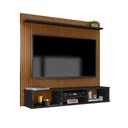 Ver imagem 2 de Painel Suspenso Home Tv até 50 Polegadas Ripado 3d Everest - Preto