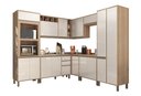 Ver imagem 2 de Armário de Cozinha Completa Modulada 8 Peças sem Tampo de 120 Mel Luciane Móveis