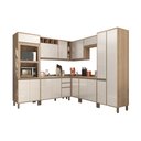 Ver imagem 2 de Armário de Cozinha Completa Modulada 8 Peças sem Tampo de 120 Mel Luciane Móveis