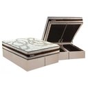 Ver imagem 1 de Conjunto Box Baú King: Colchão Espuma Paropas D45 Resiste Hotel Douface + Base Crc Suede Clean (
