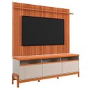 Ver imagem 1 de Rack Bancada com Painel para Tv de até 70" em Mdf França Jequitiba/off White