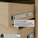 Ver imagem 4 de Guarda Roupa Modulado Mônaco 2 Portas de Correr 3 Gavetas MDF MDP Carvalho-Graff Luciane Móveis